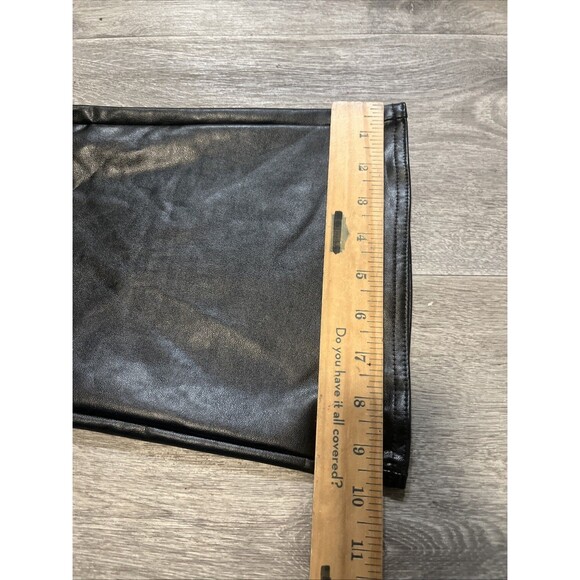 VINCE CAMUTO Women’s Faux Vegan Leather Bootcut Pants Black Size Small (28x29) - Picture 9 of 12